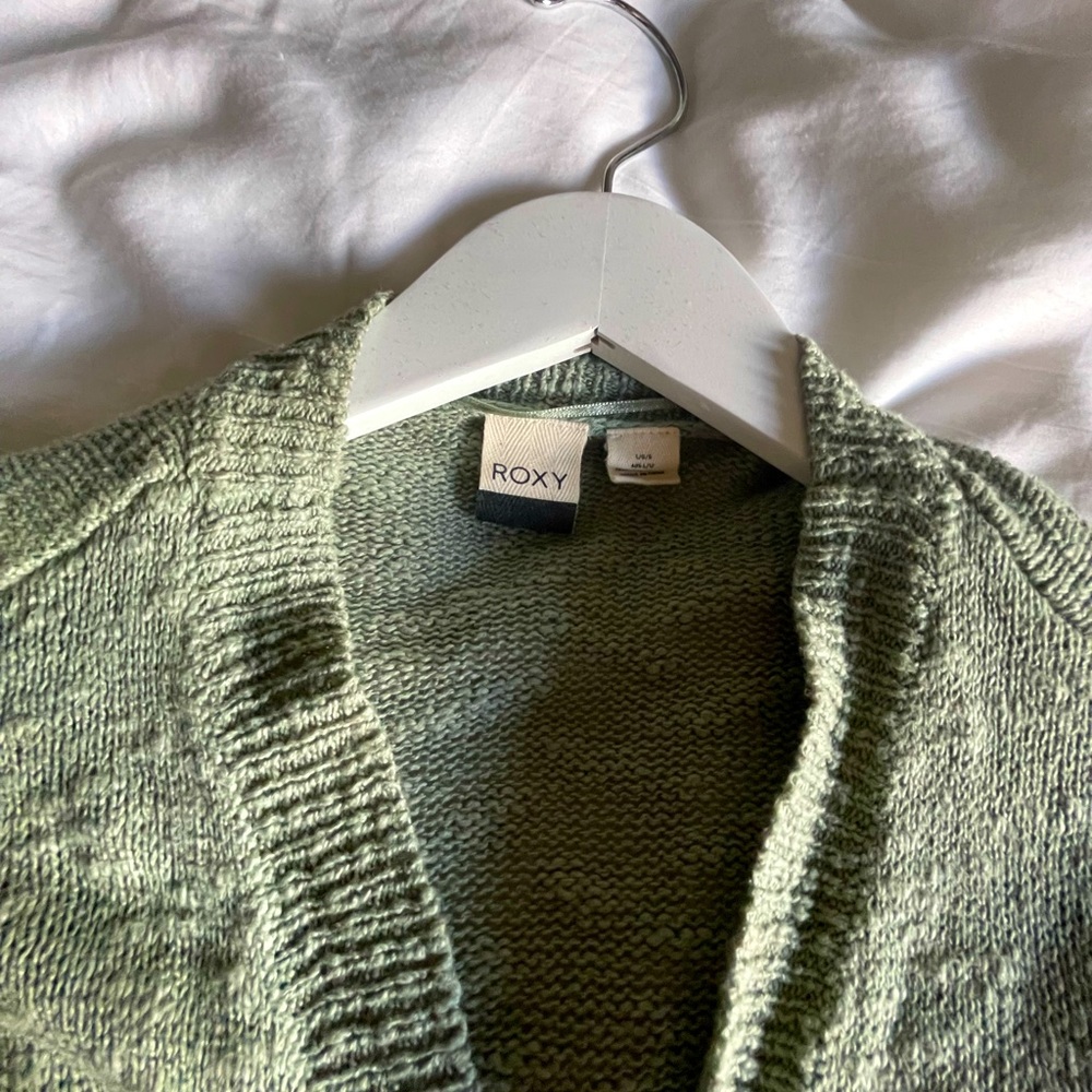 Roxy Valley Shades Cardigan in Seafoam, size L